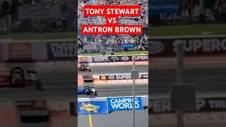 Tony Stewart vs Antron Brown TOP FUEL DRAGSTER RACE nitronation nhradragracing nhra tonystewart [upl. by Janaya]