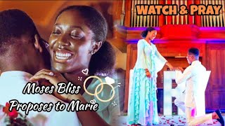 MOSES BLISS SURPRISE EMOTIONAL ENGAGEMENT TO MARIE IN LONDON  PROPOSAL VIDIO [upl. by Asiled178]