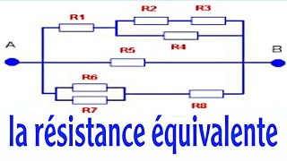 Exercice 2 groupement des résistances  تجميع المقاومات [upl. by Yarehs899]