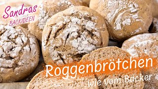 Selbstgemachte Roggenbrötchen für einen perfekten Start in den Tag [upl. by Daren]