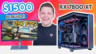 Best 1500 Gaming PC Build 2024 🔥 RX 7800 XT amp Montech King 95 [upl. by Hteazile]