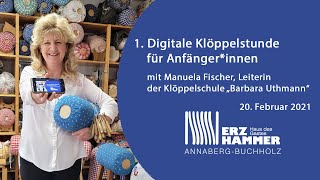 1 OnlineKlöppelstunde für AnfängerInnen [upl. by Lewert]