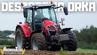 🔥 DESZCZOWA ORKA 🔥 NOWY NABYTEK Massey Ferguson 5S115 🍁 Jesień 2022  RożnicaTeam [upl. by Nyladam]