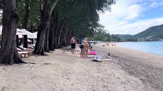 Walk along Kamala Beach from Novotel to Market  Phuket Thailand [upl. by Devad593]