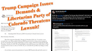 LEAKED PASSWORD FALLOUT Trump Campaign Makes Demands amp Libertarian Party Threatens Lawsuit [upl. by Cassandre]