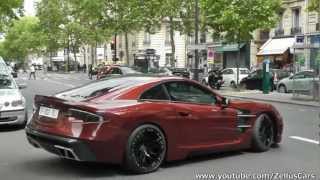 Rare Carlsson C25 Royale on the road in Paris   753hp [upl. by Atinaujnas581]