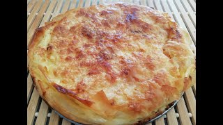 How I Make Burek  Boureki  Borek with Cottage Cheese Simply Delicious [upl. by Yelssew163]