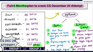 quotUltimate 6Month Plan for CS Executive Exams December 2024quot [upl. by Acimahs]