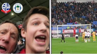 REFEREE SHOULD BE SACKED  Bolton vs Wigan Athletic VLOG [upl. by Herrah]