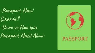 Umre İçin Pasaport Nasıl Alınır  Pasaport Başvurusu Nasıl Yapılır [upl. by Jehius]