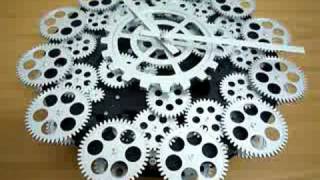 16quot Jumbo Mechanical Gear Wall Clock by HOMELOOcom [upl. by Boyce667]