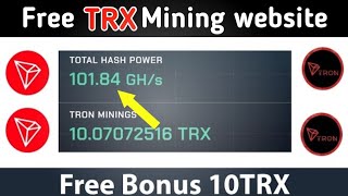 Free TRX Mining Website  Free Tron Mining Site 2023  Free Crypto Mining  mixtronlive Review [upl. by Tiga900]