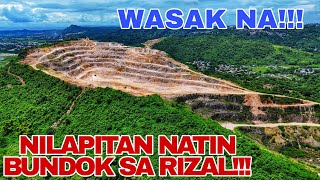 Nilapitan natin ng Drone ang Bundok sa Teresa Rizal na wasak na [upl. by Millford664]