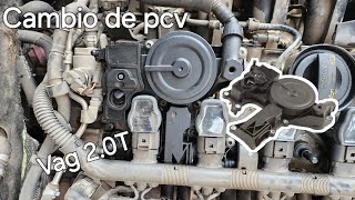 Cambio de Válvula PCV  motor 20t audiseatVW [upl. by Llenad]