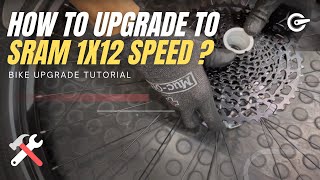 How to upgrade from Shimano 3x9 Speed to SRAM 1x12 Speed Tutorial [upl. by Oicnecserc288]