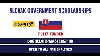 Slovak government scholarships 202425 [upl. by Kamila]