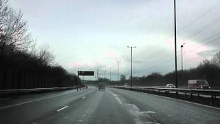 Driving On The M5 From J3 Birmingham West amp Central To J2 Dudley Oldbury Sandwell England [upl. by Enrico]