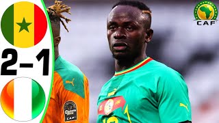 Senegal vs Ivory Coast 21  All Goals and Highlights  2024 🔥 MANE [upl. by Zipnick]