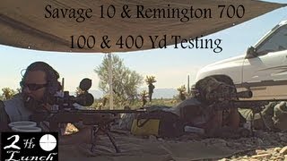 400 Yd Accuracy Test223243308Savage 10110 amp Remington 700 SPS [upl. by Sidras]