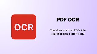 PDF OCR [upl. by Pascale18]