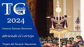 BCT Centuria Romana Macarena abriendo el cortejo de la Virgen del Rosario de la Macarena 2024 [upl. by Leis]