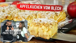 Weltbester Apfelkuchen vom Blech  so saftig und lecker  30 Minuten Challenge  Apfelblechkuchen [upl. by Auqinot]