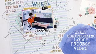 12x12 Scrapbooking Process Video  Explorer [upl. by Alvera]