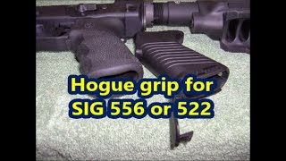 Hogue grip replacement on SIG Sauer 556 or 522 rifles [upl. by Dierdre]