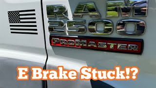 E BRAKE STUCK RAM Promaster [upl. by Drofub]