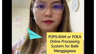 How to register in POEA Online Processing System for Balik Manggagawa o POPSBAM to get OEC [upl. by Mount4]