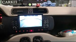 Radio Carkit Android IOS Fiat Panda  Telecamera  radio Dab [upl. by Dnalyar]