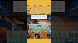 TYPING TEST  mechanicalkeyboard keyboardswitches typingtest [upl. by Einohpets]