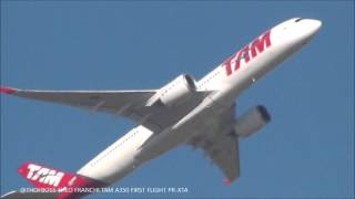 Airbus A350 first flight for TAM Airlines [upl. by Inttirb224]