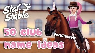 50 unique Star Stable club name ideas 🌷✨  Star Stable Online [upl. by Aksoyn687]