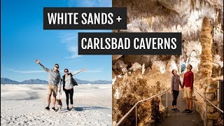 Exploring CAVES 750 feet UNDERGROUND  Carlsbad Caverns National Park [upl. by Lednik]