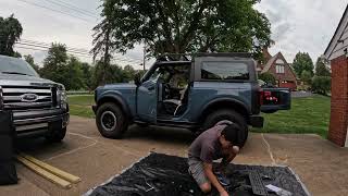 2022 Ford Bronco Trailrax TRMR Rack Install Timelapse [upl. by Tavis]