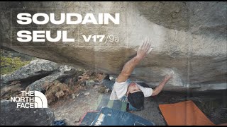 Bouldering in Fontainebleau Projecting the worlds third v17 [upl. by Enileda148]