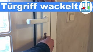 Haustür Türgriff wackelt ist locker  Reparieren in wenigen Sekunden RWS Aluminium Tür [upl. by Mariette912]