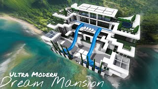 Ultra Modern Dream Mansion Part 1  NO LARGE PLOT  Bloxburg [upl. by Ellenid744]