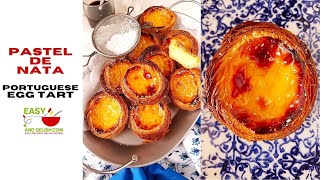 Pastel de Nata  Portuguese Egg Tart Shortcut or Easy Recipe [upl. by Coussoule424]