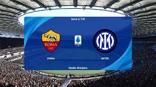 Roma vs Inter 20102024 Serie A PES 2021 [upl. by Tiedeman]