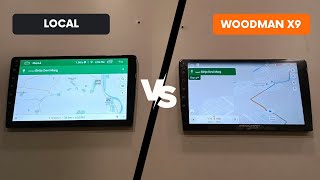 Woodman X9 comparison with local android music system  Woodman car stereo review [upl. by Lawlor]