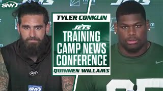 Quinnen Williams on Jets upcoming joint practice with Commanders Iron sharpens iron  SNY [upl. by Isabelita]