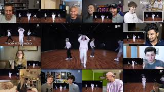 CHOREOGRAPHY BTS Permission To Dance Dance Practice  Reaction Mashup [upl. by Tertius911]