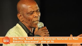 Ray Phiri  South African musician featured on Paul Simons Graceland dies at 70 [upl. by Noslien954]