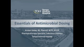 The Essentials of Antibiotic Dosing  Kristin Zeitler PharmD [upl. by Adan]