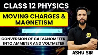 Class 12 Physics  Moving Charges amp Magnetism  Conversion Of Galvanometer Into Ammeter amp Voltmeter [upl. by Rot]