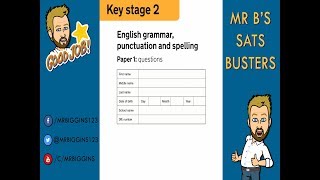 SATs Buster  English 2018  Paper 1 SPaG [upl. by Bailie228]