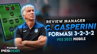 FORMASI 3232 TERBAIK  REVIEW G GASPERINI 3232 PES 2021 MOBILE  PES MOBILE INDONESIA [upl. by Ahsilrae]