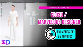 Aprenda Clo3D  Marvelous Designer em Menos de 25 minutos [upl. by Penelope]